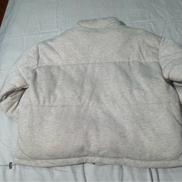**New**Quilted French Terry Puffer Jacket size s - Picture 4 of 16